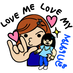 Peach and Child Angel