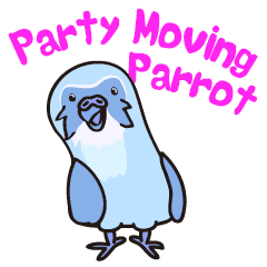 움직이는 화려한 앵무새, 영어