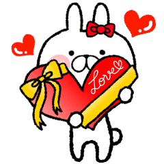 ハートうさぎの日常会話 Line スタンプ Line Store ハートうさぎの日常会話 Line スタンプ Line Store