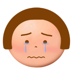 Big face girl sticker