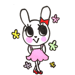 girly cute rabbit