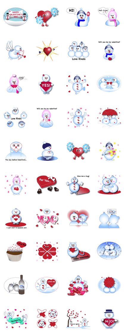 Snowman's Valentine Eng Ver