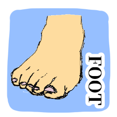 FOOT sticker.