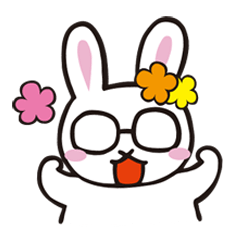 Rabbit with glasses