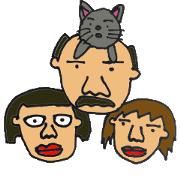 A man and his family