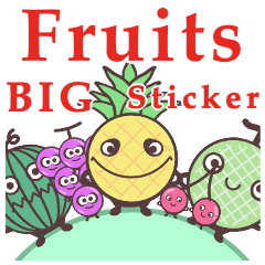 Fruits FRIENDS BIG Sticker