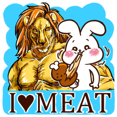 I love meat! Rabbit&Lion.