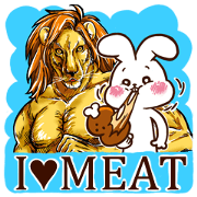 I love meat! Rabbit&Lion.