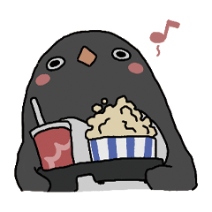 Adelie penguin who loves movies