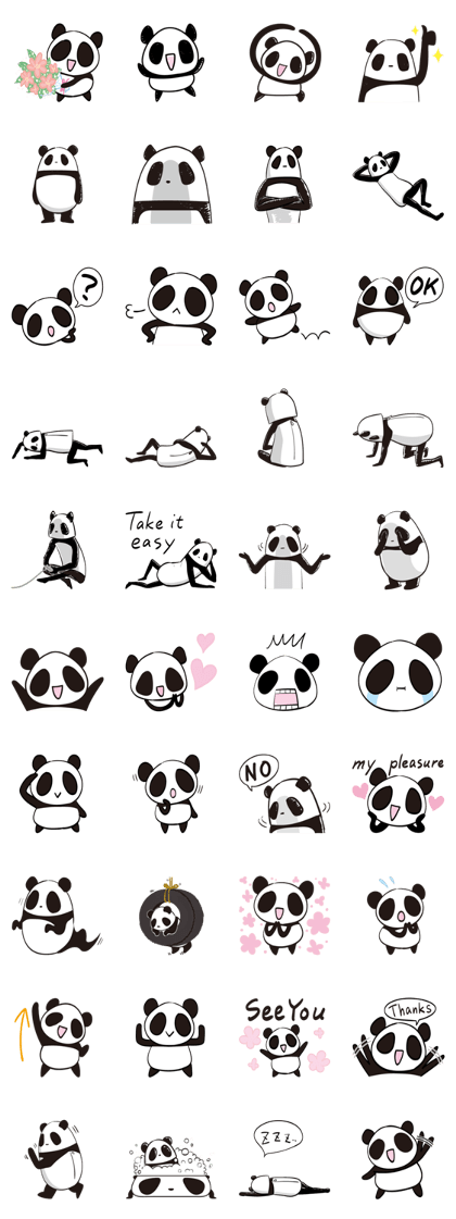 Giant Panda family