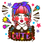 HARAJUKU-GIRL(HIGH-QUALITY sticker vol1)