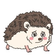 Vacant hedgehog in various ways