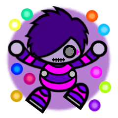 Purple Joker robot