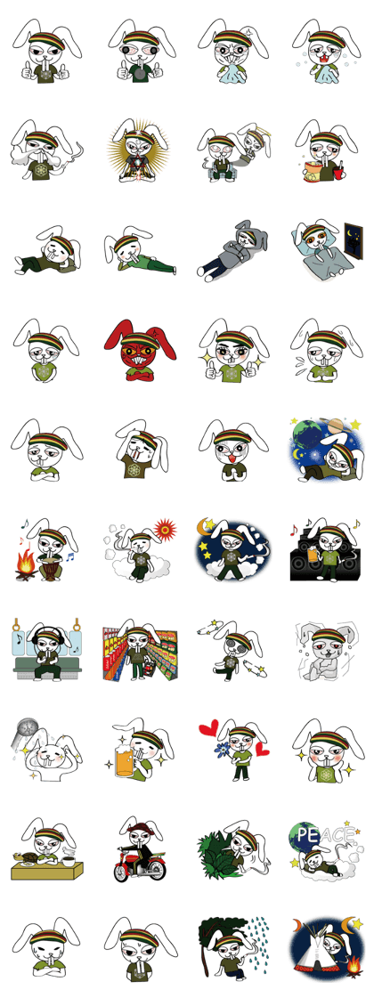 reggae's  red eye rabbit