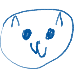 big Sticker 013 blue CAT