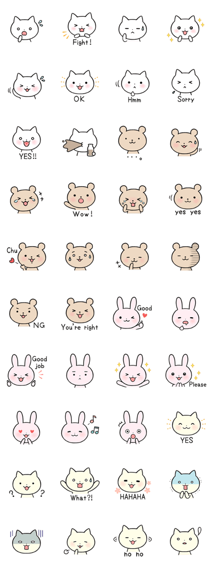 Reaction sticker (English)