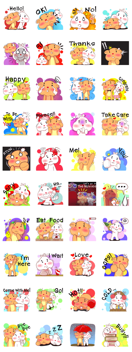Love Love bear&bunny (Eng)