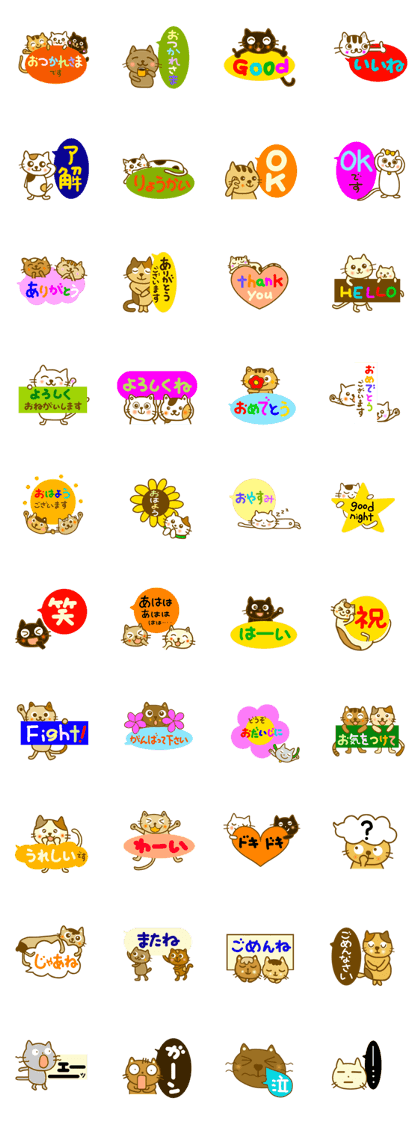 Every day cat sticker