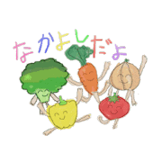 nikoniko yasai no sticker