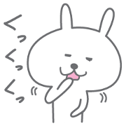 yuruyuru rabbit.Cute rabbit sticker.