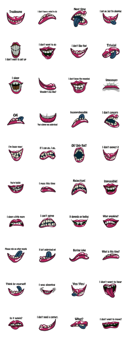Beautiful lips English version