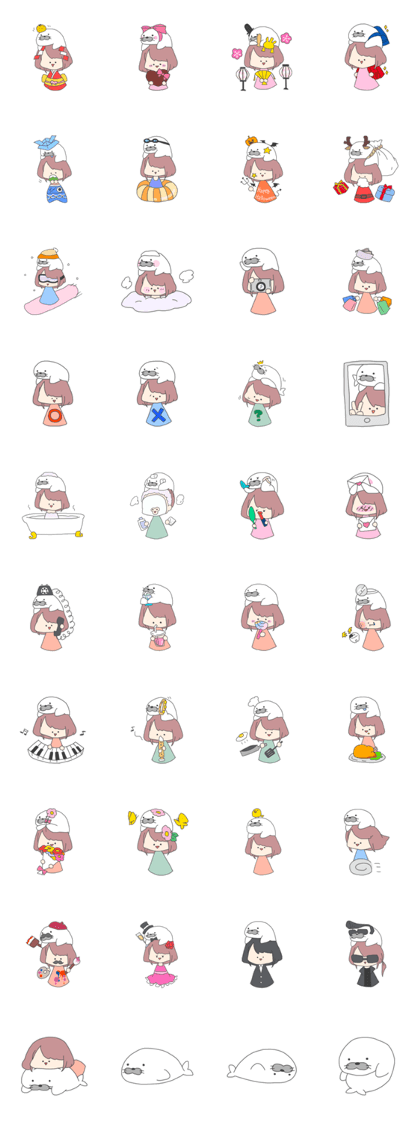 Seal and girls 2