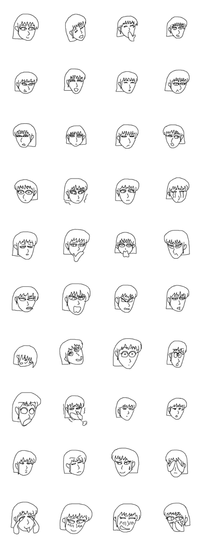 40 kinds of female expression