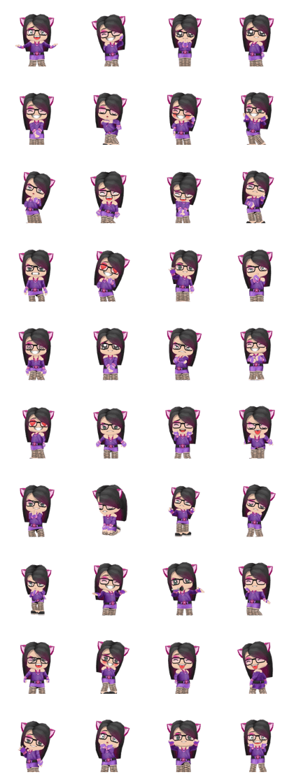 Kitten In Purple