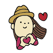 Sticker of travel girl