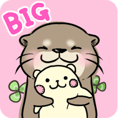 Little otter "Kawauso-san" Big Stickers