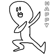 Happy white