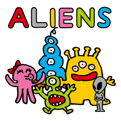 Cheerful aliens