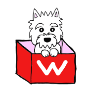 White terrier and happiness life