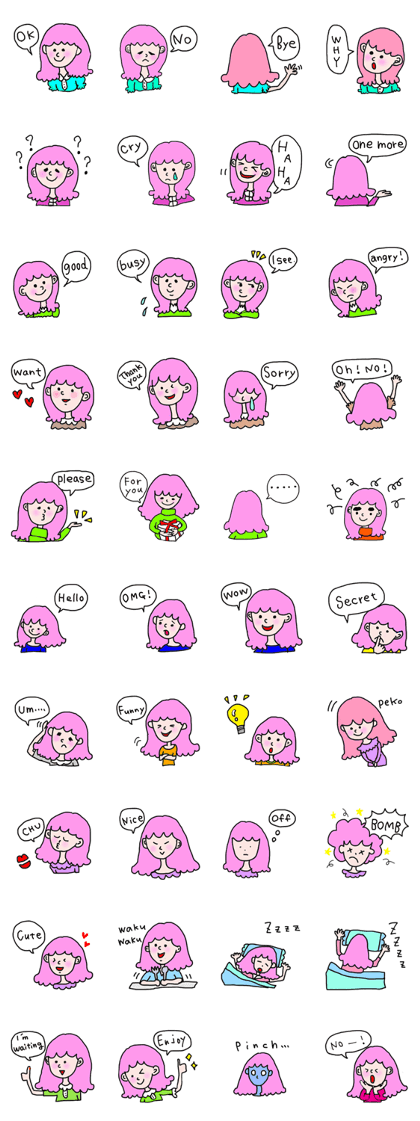 pinkhair girl