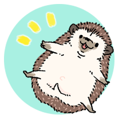 "TAWASHI" the tiny hedgehog with family