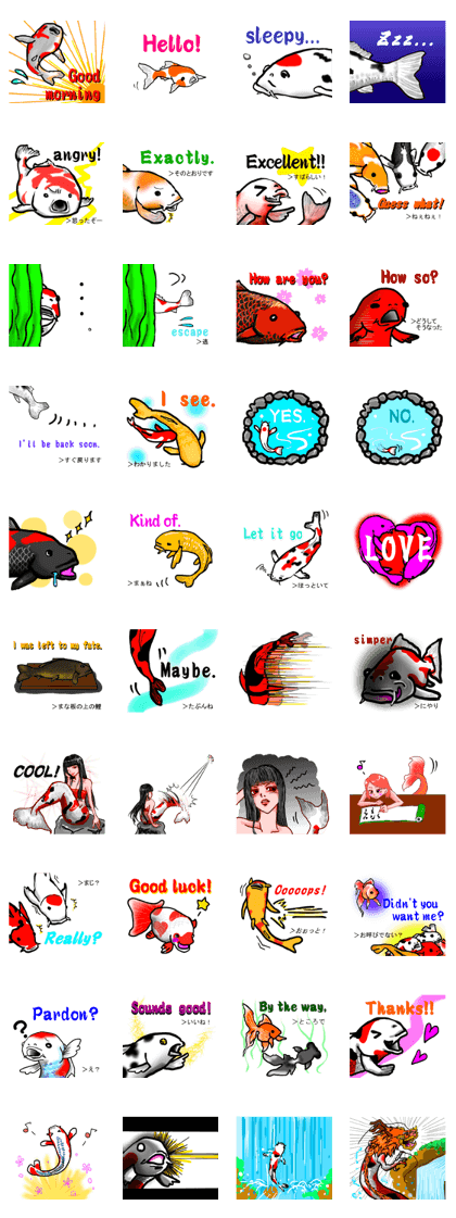 Nishikigoi in English(Colored carp)