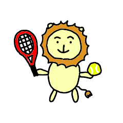 Lion -Playing Tennis-