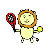 Lion -Playing Tennis-