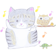 Day Chibitan a pheasant tiger white cat