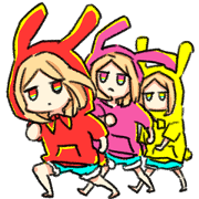 Rabbit parka girl 1 Rabbit parka girl 1