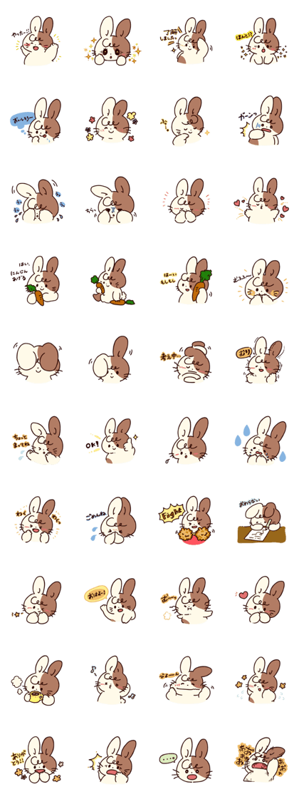 Pleasant rabbit stanps