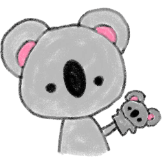 a cute koala sticker