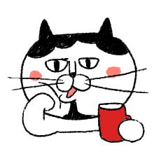 目つきがわるいハチワレ猫の日常会話 Line スタンプ Line Store 目つきがわるいハチワレ猫の日常会話 Line スタンプ Line Store