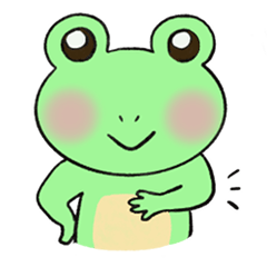 Frog's Kansai style smart stamp