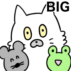 Big Mofumofu Cat Sticker