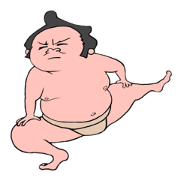 Alive even sumo wrestlers.