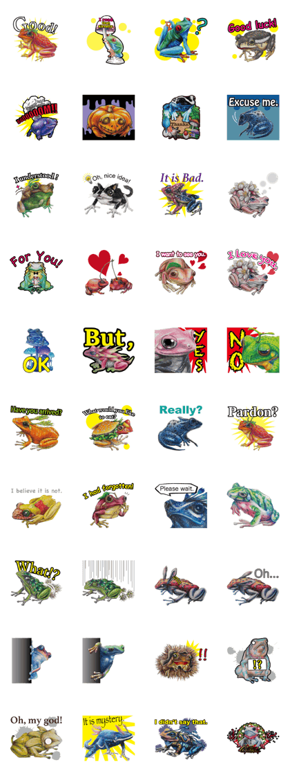 Frog-mates Stickers(English ver)