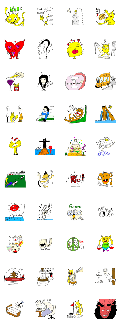 Yellow cat and other things