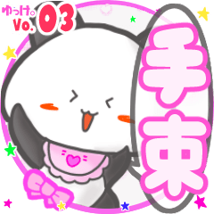 Panda's name sticker MY080720N19