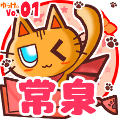 Cute cat's name sticker MY080720N21